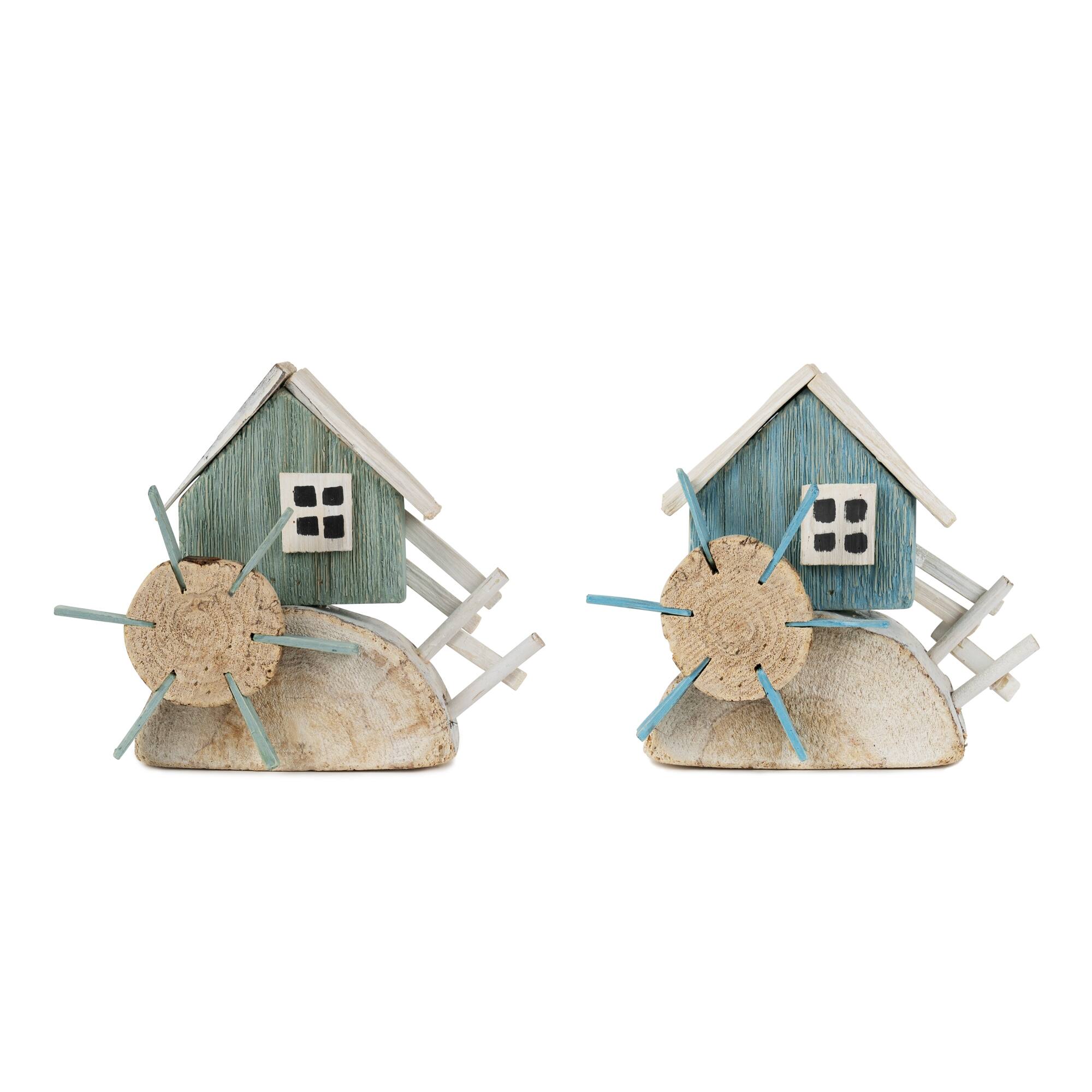 Water Wheel Decor Set of 2